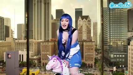 Camsoda - Lizzie Love - Teen Naruto Cosplayer Rides Sybian free video
