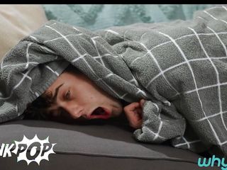 Joey Mills Hides Under The Blanket So Trevor Brooks Fucks His Ass Instead Of The Plastic Toy - Twinkpop free video